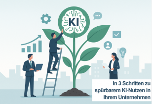 In 3 Schritten zu spürbarem KI-Nutzen